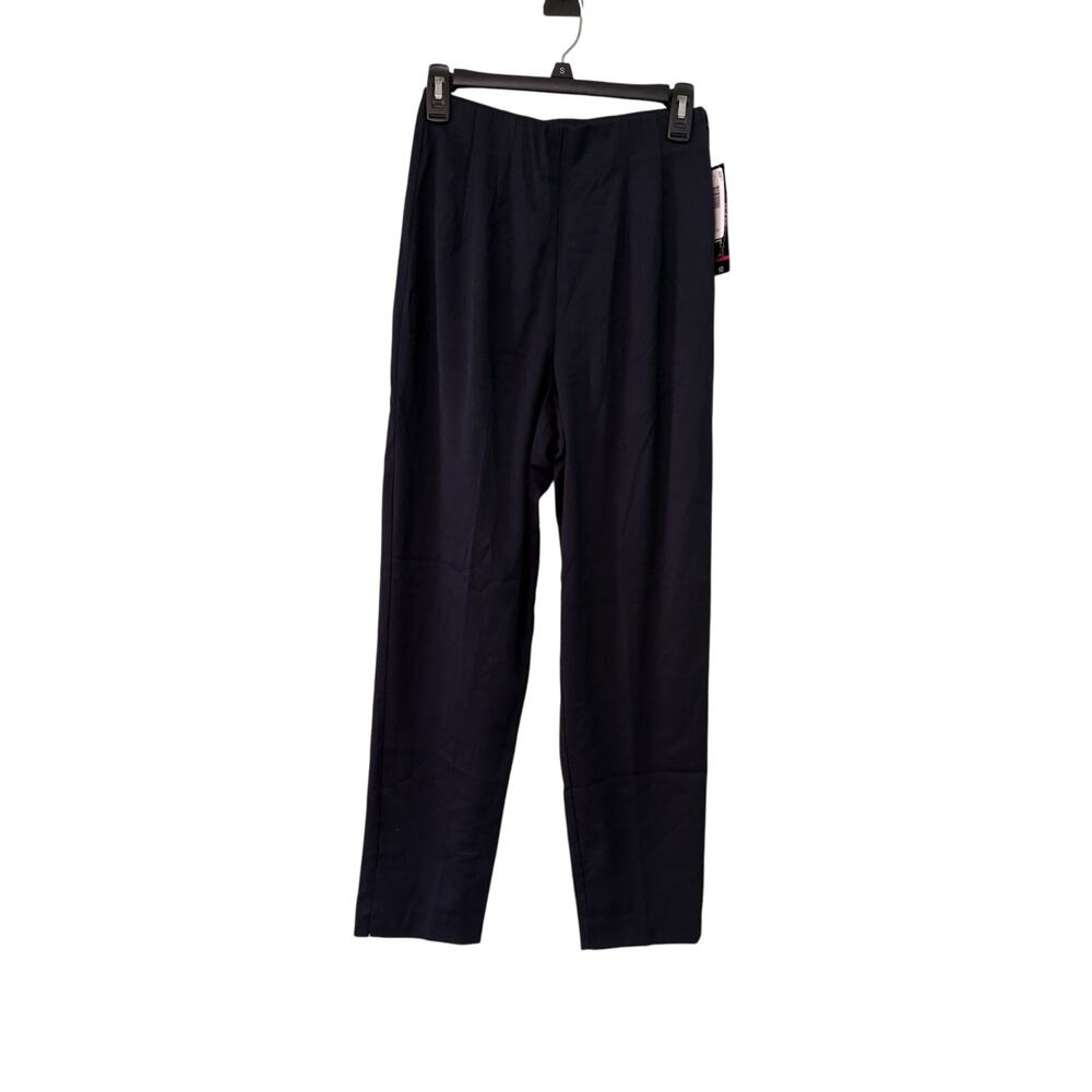 Briggs Women’s 10 Navy Blue Pleated High Stretch Waisted Dress Pants 26x29